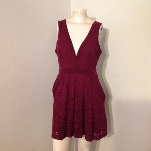 Free People maroon dress